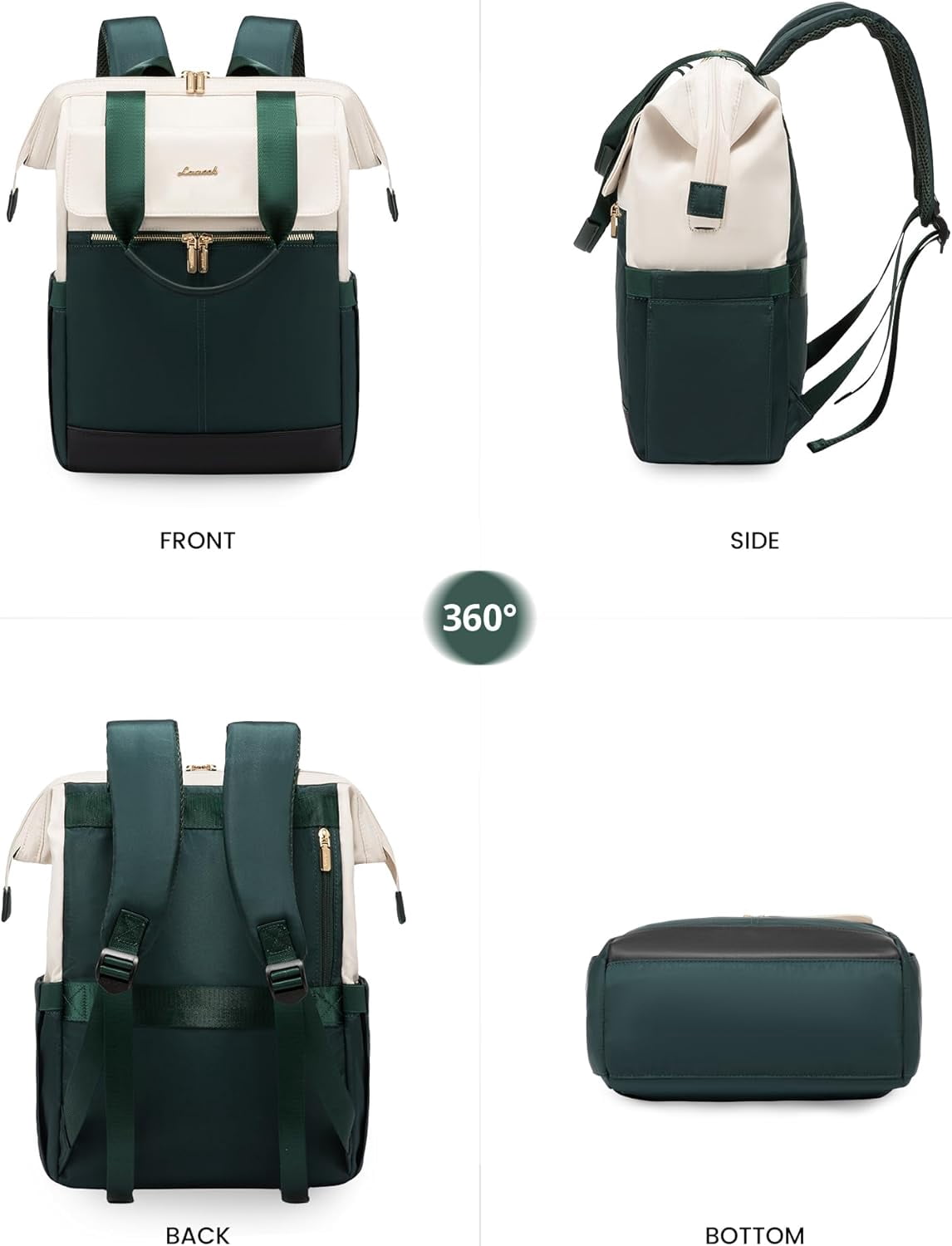 Lovevook Laptop Backpack for Women 15.6 inch, Fashion Women Laptop Work Bag, College Teacher Nurse Backpack Purse