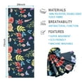 thumbnail image 2 of Pioneer Flower Floral Print Pattern Hot Yoga Mat Towel Non Slip for Hot Yoga - Quick-Drying Yoga Mat Cover with 4 Corner Pockets with Travel Bag - Hot Yoga Towel Non Slip 70"x26", 2 of 6