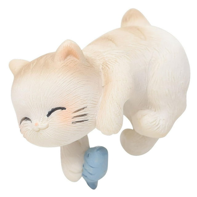 Garden Cat Statue colgante de jarrón Hugger Decoración Flower Pot Hugger Figurina Patter Hanger para acuarios Terrarios estanque Estilo a