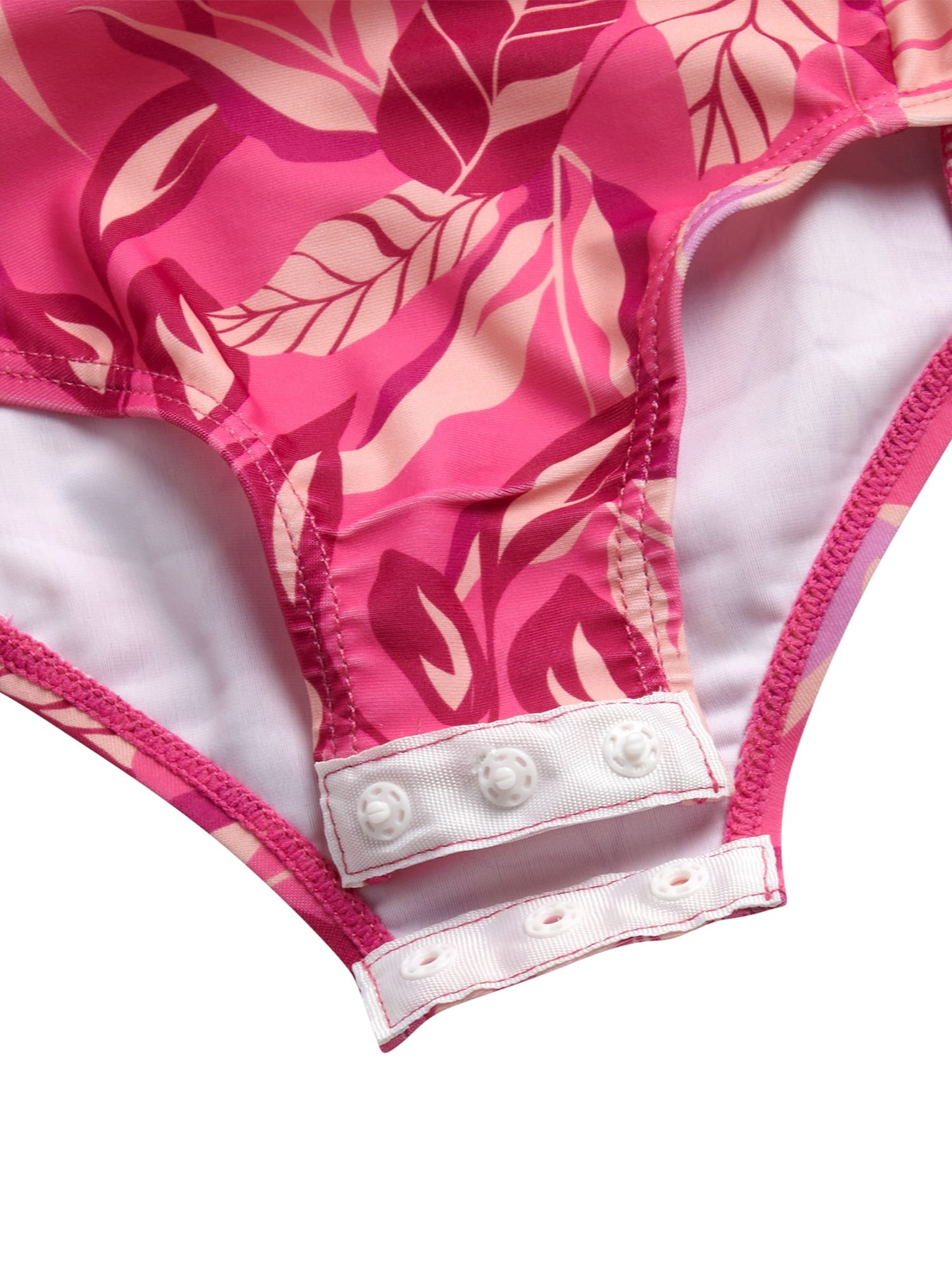 Jessica Simpson Toddler Girls' Rashguard Swimsuit with Hat, Sizes 12M-24M