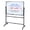 Black, variant on Rolling Dry Erase Board, 40 x 28 Inch Large Magnetic Mobile Standing Whiteboard, Height Adjustable Double Sided Easel Style White Board with Stand for Office, Classroom & Home