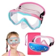 thumbnail image 1 of Gafas de natación RUIGAO para niños, acolchadas de neopreno, de 2 a 5 años, rosas, 1 of 6