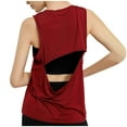 thumbnail image 5 of TDYHUAO Womens Summer Workout Tank Tops Sleeveless Backless Yoga Shirts Open Back Activewear Running Sports Gym Quick Dry Tops, 5 of 7