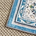 thumbnail image 4 of SAFAVIEH Martha Stewart Felix Medallion Machine Washable Area Rug, Turquoise/Beige, 4' x 6', 4 of 11
