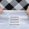 thumbnail image 3 of SHILIU-100% Waterproof Round PVC Tablecloth, Checkered Vinyl Table Cloth Cover Oil Proof Spill Proof Wipeable Table Cloths for Indoor and Outdoor Use(Black,60IN Round), 3 of 4