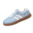 thumbnail image 4 of Women's Retro Gum Sole Fashion Sneakers-Lace Detail Casual Retro Walking Shoes-Gum Sole Casual Tennis-Anti Slip Trainers, 4 of 7