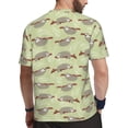 thumbnail image 2 of Wukai Twig Sloth Print Men's Short-Sleeved Mesh T-Shirt,Quick-Dry Short Sleeve Workout T-Shirt-Medium, 2 of 8