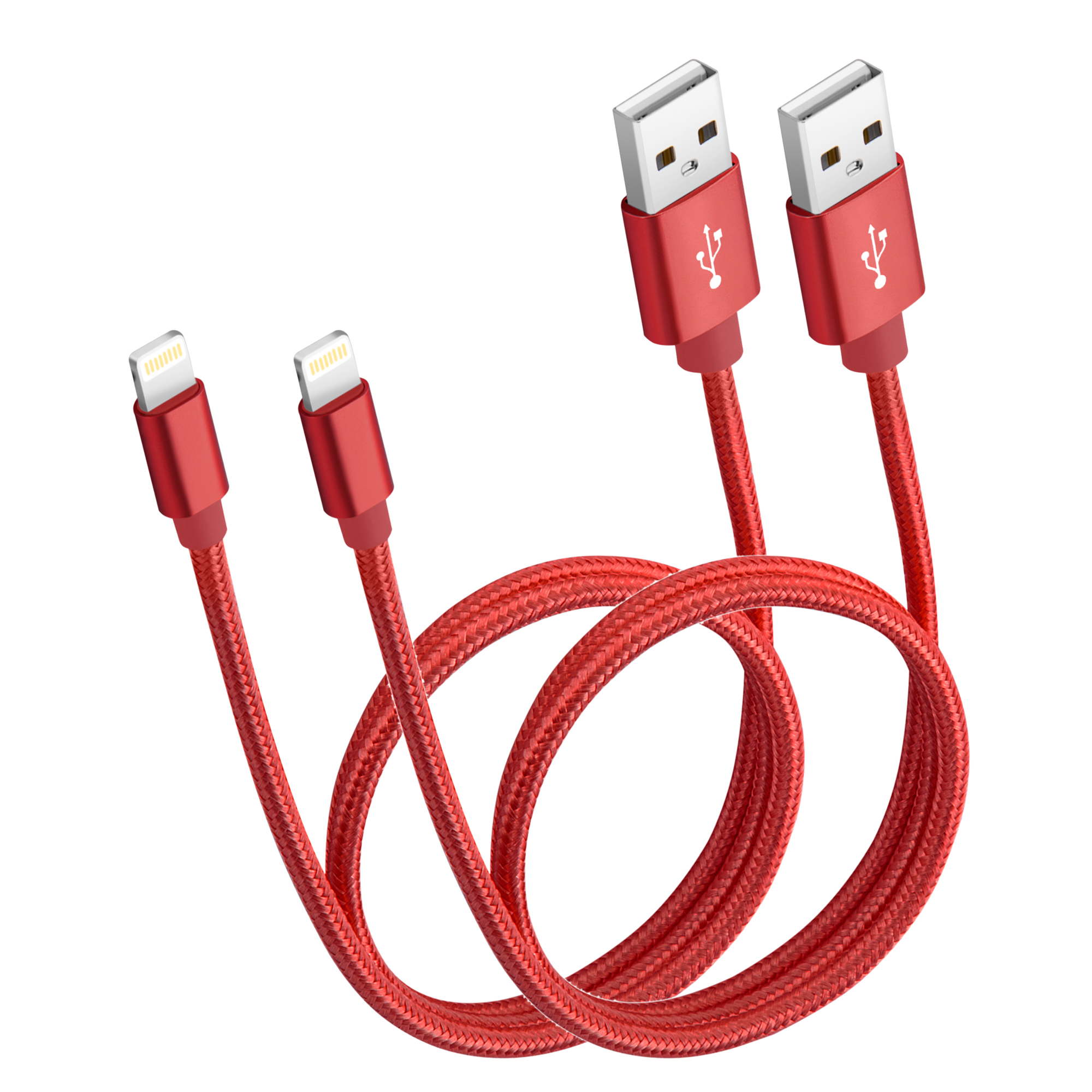 iPhone Charger Cable 2FT [Apple MFi Certified, 2Pack], ROFAY Nylon