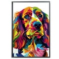 thumbnail image 2 of Field Spaniel Dog Canvas Wall Art Poster Prints Colorful Pop Animal Art Wall Decor Dog Picture Artwork Pet Dog Painting Poster for Home Bedroom Living Room Decoration Framed, 2 of 6