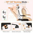 thumbnail image 6 of COOLHUT Ergonomic Office Chair, High Back Mesh Desk Chair with Lumbar Support and Adjustable Headrest, Home Office Chair, Computer Gaming Chair, 300lbs, White, 6 of 11