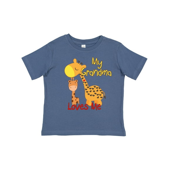 Inktastic My Grandma Loves Me Giraffe Boys or Girls Toddler T-Shirt