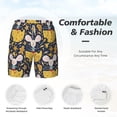 thumbnail image 5 of Lsque Mens Swim Trunks Mouse Cheese Pattern - Bathing Suit Compression Liner - Beach Swim Shorts Swimwear - (S-3XL) - Stretch Quick Dry -Medium, 5 of 9
