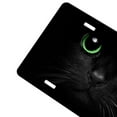 thumbnail image 3 of Yehwow Black Cat Green eyes Metal Car Plate Decorative Aluminum License Plate Tag Sign, 3 of 5