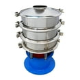 thumbnail image 5 of INTBUYING Stainless Steel Vibrating Screen 15.7" Electric Vibrating Sieve Shaker Liquid Powder 2-layers Shaker 100 Mesh Screen, 5 of 11