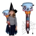 thumbnail image 4 of Globos inflables Flybaeast de Halloween con forma de calabaza y diablo, con sellado automático, para decoración de fiestas (azul), 4 of 4