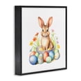 thumbnail image 3 of Easter Bunny & Eggs Black Framed Giclee Art, 24 x 24, By Andrea Haase, 3 of 8