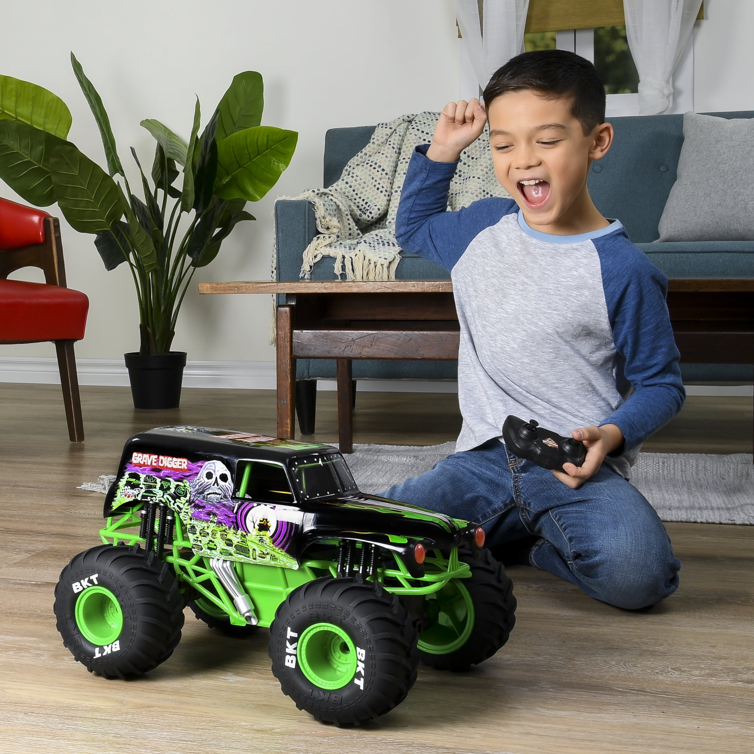 grave digger remote control walmart