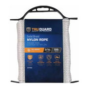 MIBRO Group 231502 0.18 in. x 100 ft. Tru-Guard White Solid Braided Nylon Rope