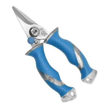 Cuda 5.25" Titanium Bonded Mini Snip, for Fishing, Blue, 1-Count