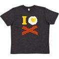 thumbnail image 3 of Inktastic I Love Bacon And Eggs Youth T-Shirt, 3 of 5