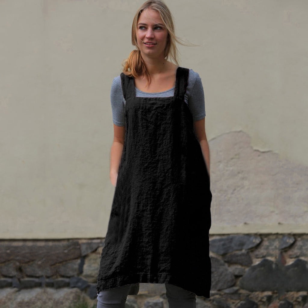 women's work pinafore dress