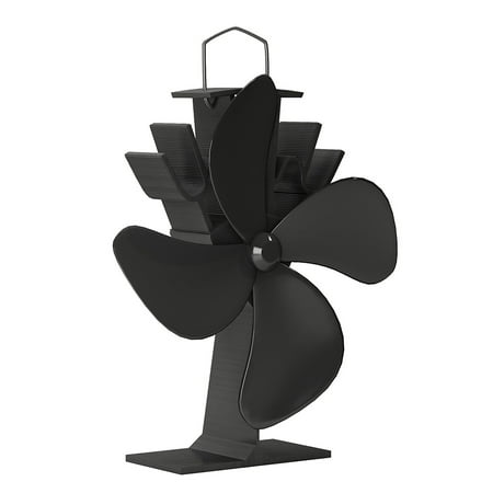 Stove Fan- Heat Powered Fan for Wood Burning Stoves or Fireplaces-Quiet and Low Maintenance, Disperses Warm Air Through House by (Best Wood Stove For Small House)