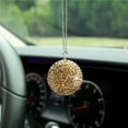 thumbnail image 6 of Hloma Car Rear View Mirror Rhinestones Ball Pendant Hanging Ornament Interior Decor, 6 of 8