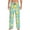 Black, variant on Yellow Lemon Print Men's Home Trousers, Elastic Drawstring Home Pajamas Clothing Suitable for Adult Men-Medium