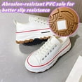 thumbnail image 4 of Women's low top heightening canvas shoes,breathable and fresh fashion trainers wide available, 4 of 7