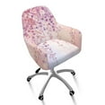 thumbnail image 2 of Xoenoiee Cherry Blossoms Pink Pattern Swivel Accent Dining Chair Cover Stretch Mid Back Accent Office Desk Chair Slipcover Soft Arm Chair Protector for Home Office, 2 of 7