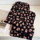 thumbnail image 1 of Pantalones casuales con estampado de Hello Kitty de Sanrio, pantalones rectos holgados con forro de felpa y dibujos animados a la moda, pantalones negros bonitos Y2k para mujer, 1 of 3