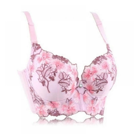 

Women Lace jacquard Underwire Push-Up Bras Elegant Dailywear Bras