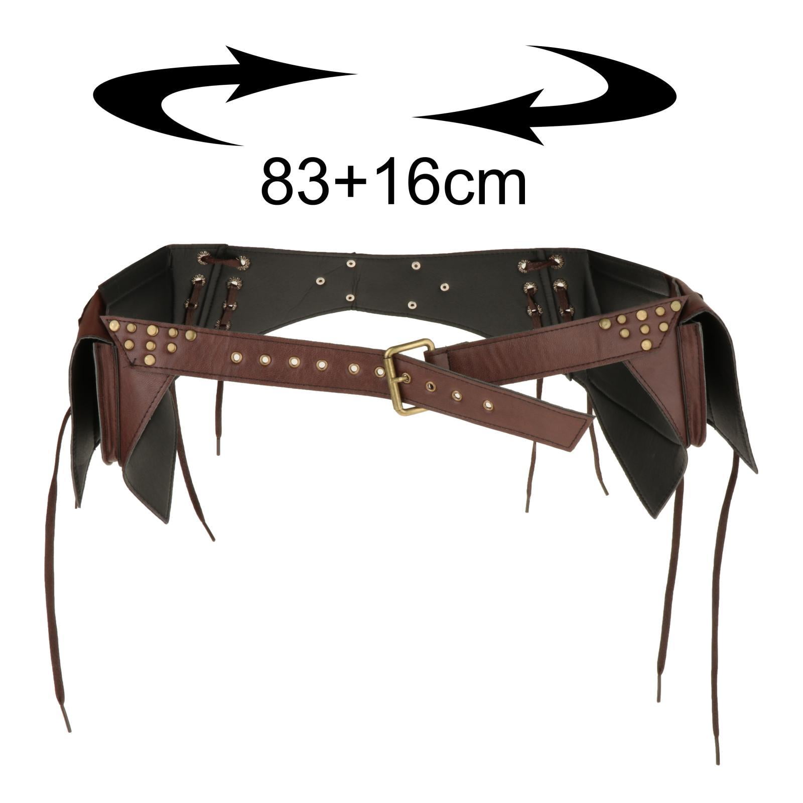 Fashion Fanny Pack Costume Bags Wallet Adjustable Steampunk Waist Bag Pouch for Brown