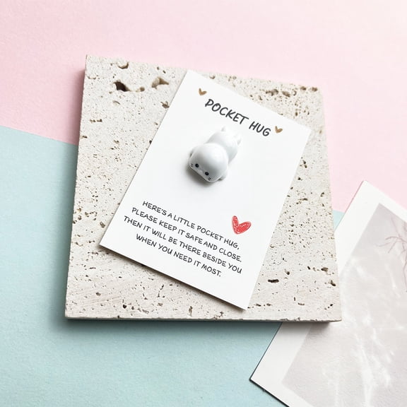 Pocket Hugs Pocket Hugs for Kids, Pocket Gift Greeting Card Gifts, Pocket Blessing Message Card, Small Cute Gifts Little Pocket Hug(1pcs)