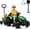 Green, variant on Funride 12V Ride on Tractor w/ Remote Control, 35W Dual Motors Ride on Toys w/ Detachable Trailer & Shovel, Kids' Electric Vehicles with Trailer Ground Loader, Bluetooth Music, LED lights, Blue