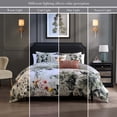 thumbnail image 4 of Bebejan Vintage Bloom 5 Piece Comforter Set, King, Grey,  100% Cotton Sateen, Reversible, All Season, Cozy Comfort, 4 of 8