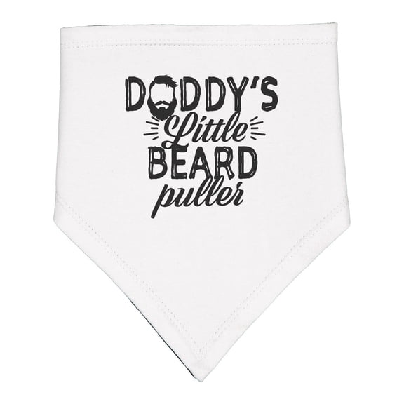 Inktastic Daddys Little Beard Puller Baby Bandana Bib