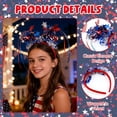 thumbnail image 7 of Patriotic Star Tinsel Headbands, 4th of July Head Boppers, Red White Blue Party Headbands, Independence Day Hair Accessories, Patriotic Parade Sparkly Headwear for Holiday Party Decoration, 7 of 7
