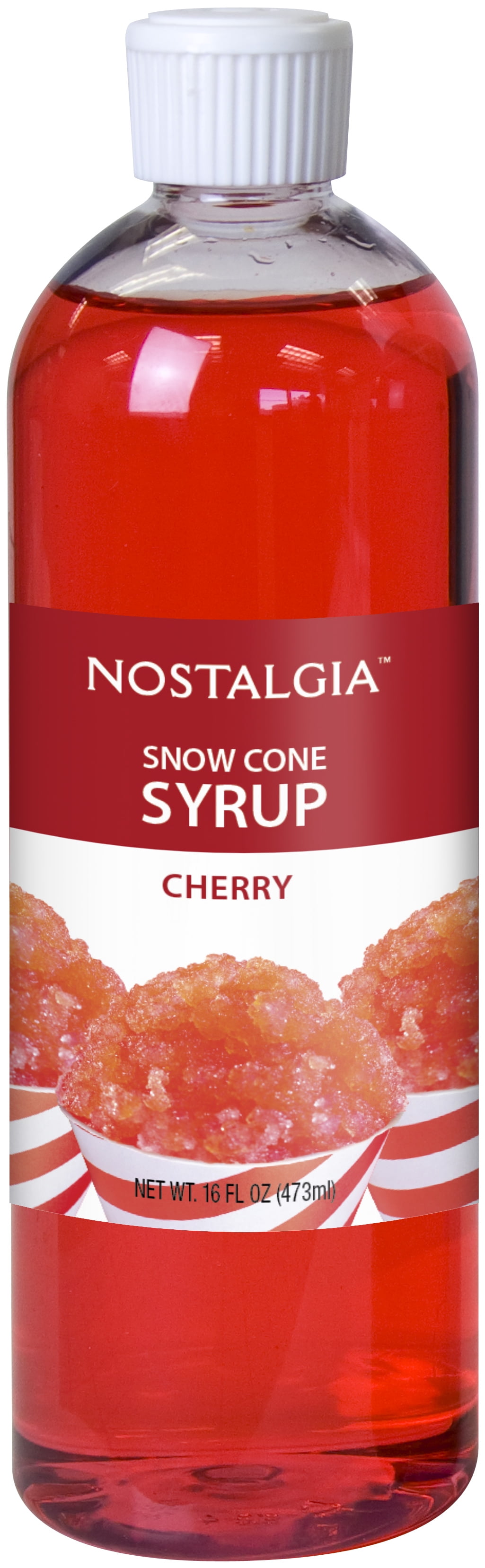 Nostalgia Cherry Snow Cone Syrup, 16 oz.