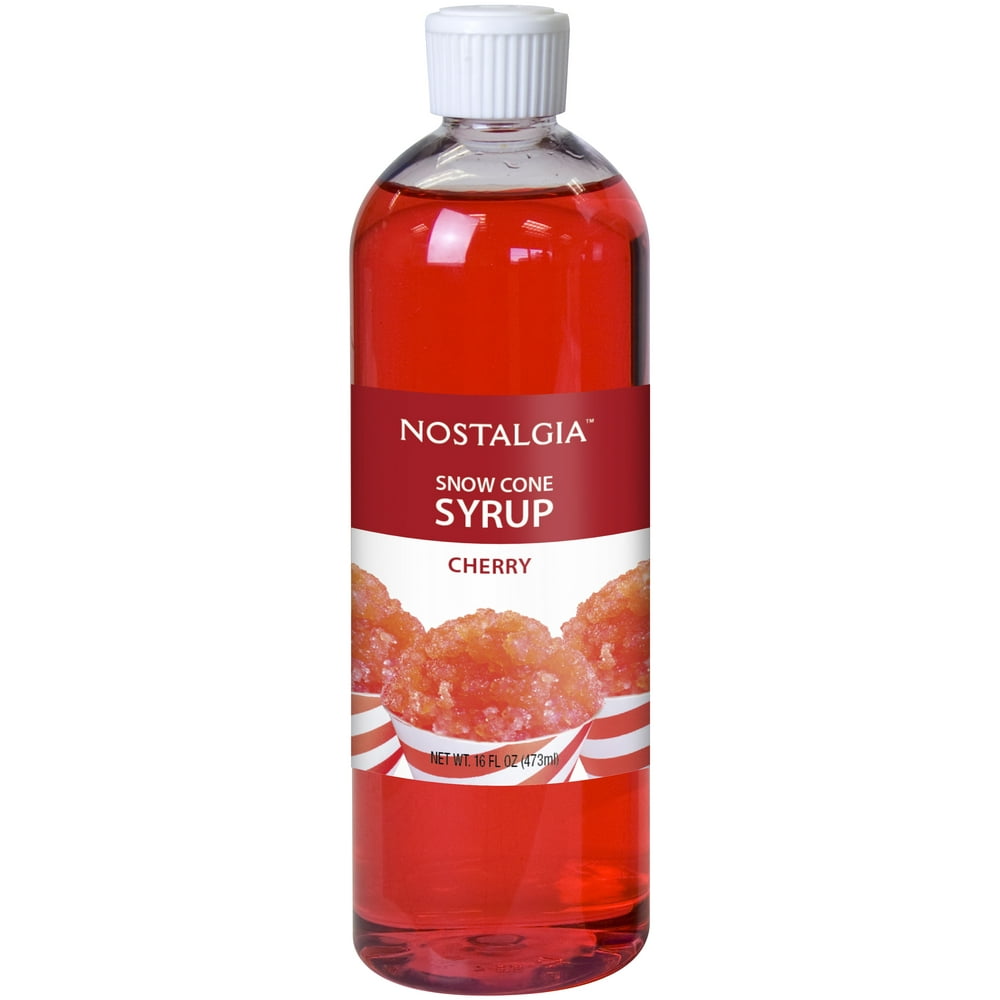 Nostalgia Cherry Snow Cone Syrup, 16 oz.