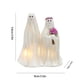 thumbnail image 3 of Figurita de novio fantasma de resina con luces LED - Decoración de mesa de Halloween, adorno luminoso de 3,85", 3 of 7