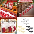 thumbnail image 2 of 4Pieces Mantel Stocking Holders Hanging Hook Christmas Stocking Hook Set Festival Mantel Hanger for Holiday Decors, 2 of 17