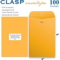 thumbnail image 4 of Bazic Clasp Envelopes 6" x 9" Brown Pack of 100 (BAZ5071), 4 of 9