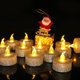 thumbnail image 3 of Decoraciones navideñas XCF Vela de té sin llama sin humo con purpurina ligera brillante luz LED dorado, 3 of 4