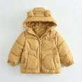 thumbnail image 3 of XXWXYD Baby Hooded Down Jacket Boys Girls Light Puffer Winter Coats Toddler 𝖡ear Ears Zipper Up Outerwear Down Coat 12M-6T Warm Insulated Packable, 3 of 3