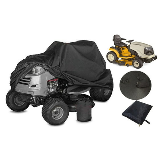 UEETEK Black Waterproof Grass Machine Protector Cover with Windproof Buckle and Lockhole for Outdoor Use