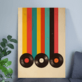thumbnail image 2 of Retro Vinyl Record Wall Art - Vintage Music Poster, Mid-Century Modern Decor, Colorful Abstract Music Print, Retro Aesthetic Room Art Full Size 24''x36'' The Golden Shop, 2 of 5