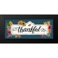 thumbnail image 2 of Penner, Janelle 24x12 Black Modern Framed Museum Art Print Titled - Thankful IV Blue, 2 of 5