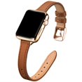 thumbnail image 1 of Stiroll Correas De Cuero Delgadas Compatibles Con Apple Watch Band 49 Mm, 46 Mm, 45 Mm, 44 Mm, 42 Mm (Serie 3 2 1) Pulsera Delgada De Cuero De Grano Superior Para Iwatch Ultra Se Series 10/9/8/7/6/5/4, 1 of 5