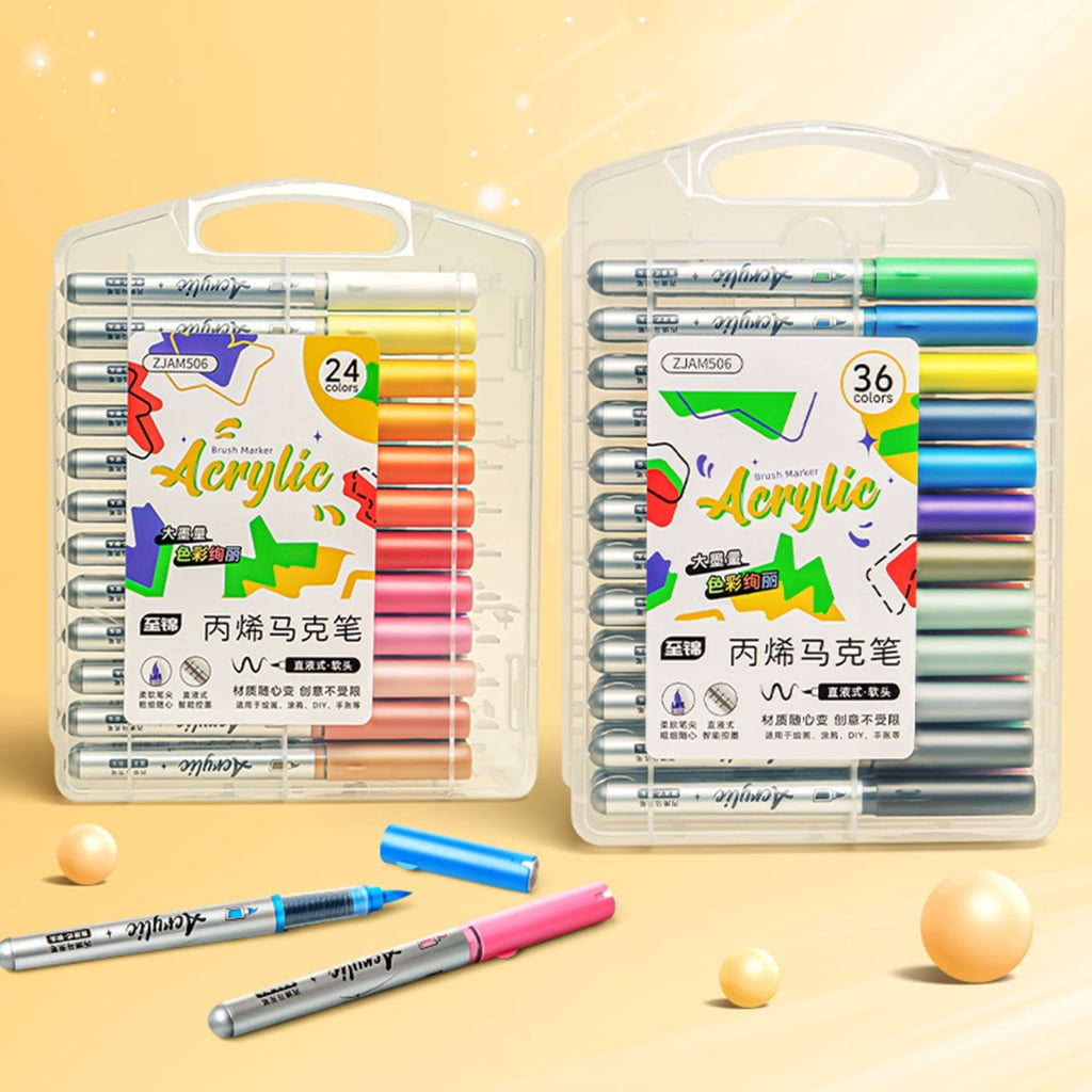 Jesscasday Acrylic Marker for Drawing on Paper Stone Rock Canvas Wood Glass Cardmaking